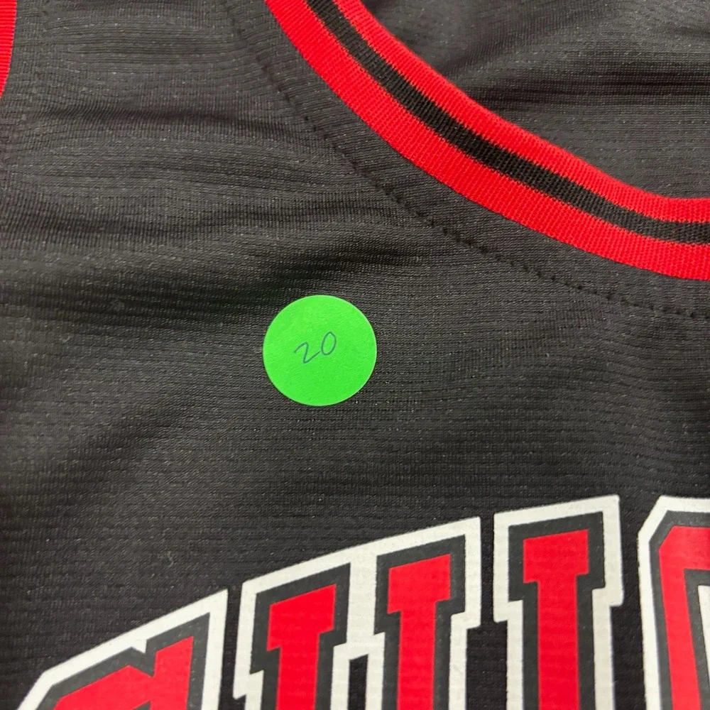 Youth Chicago Bulls DeRozan 11 Basketball Jersey‎ Black Red Size M Fanatics